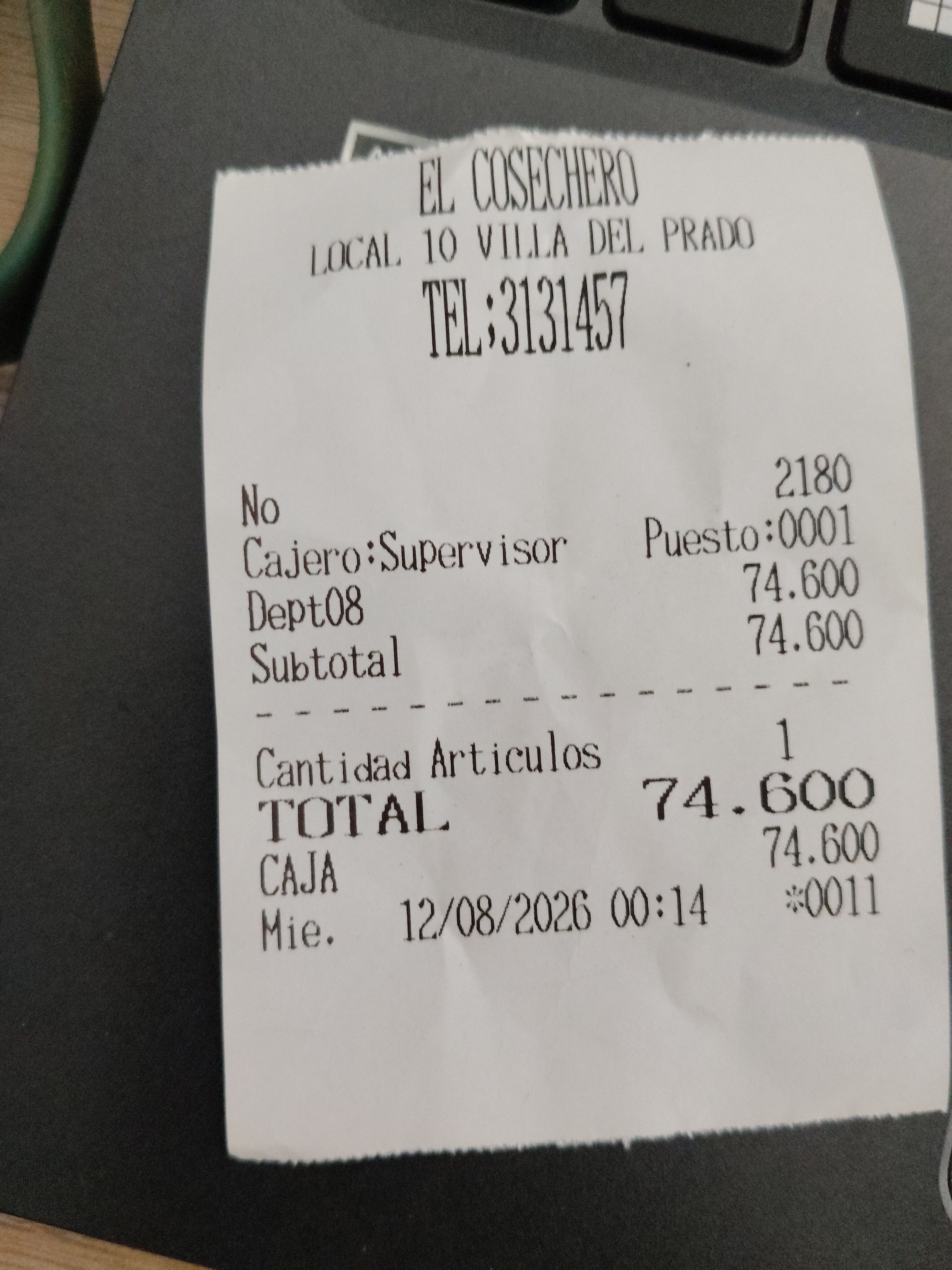 Evidencia de Insumos para sándwich